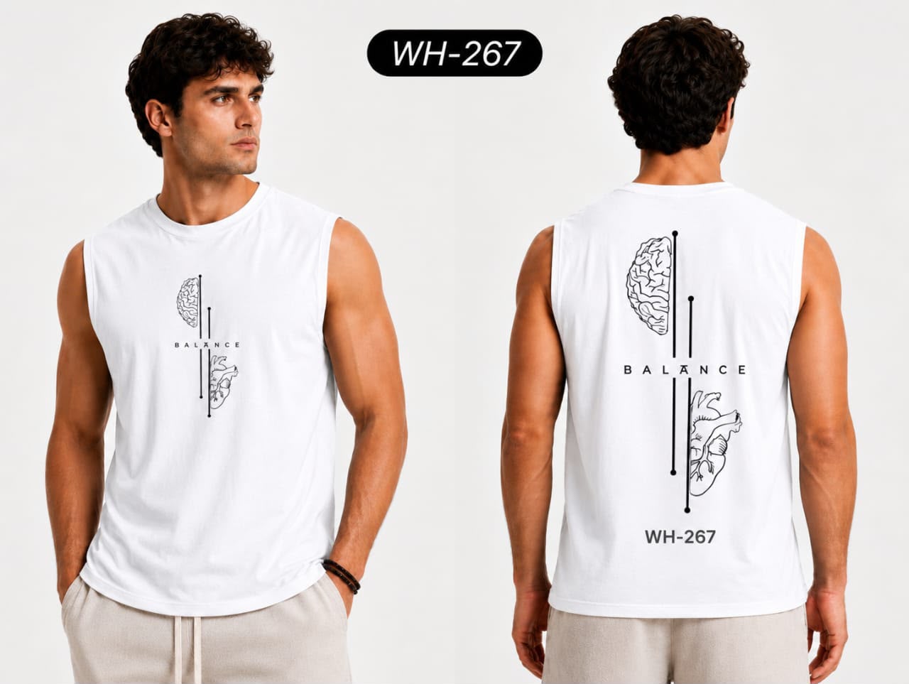 تيشيرت كات رجالي مطبوع – Printed Classic Fit