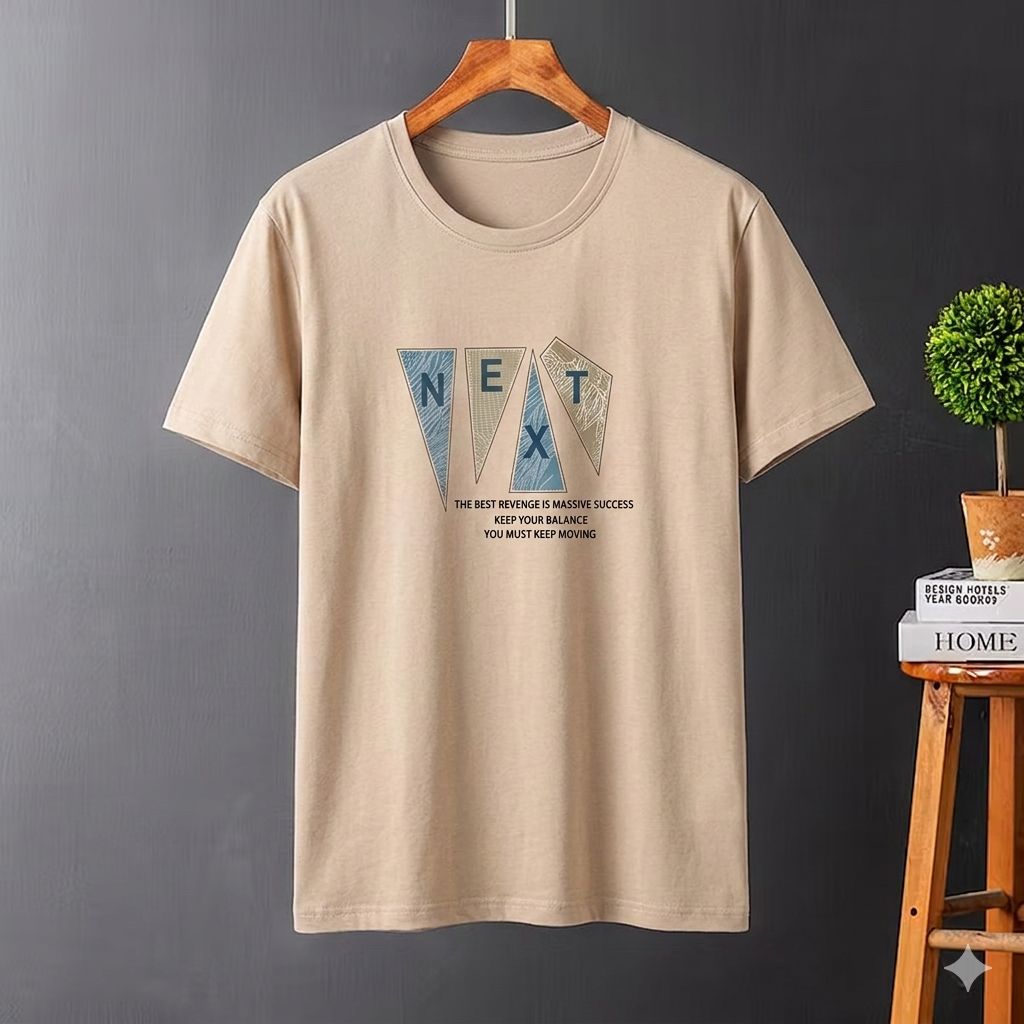 Beige Printed T-Shirt (BG9)