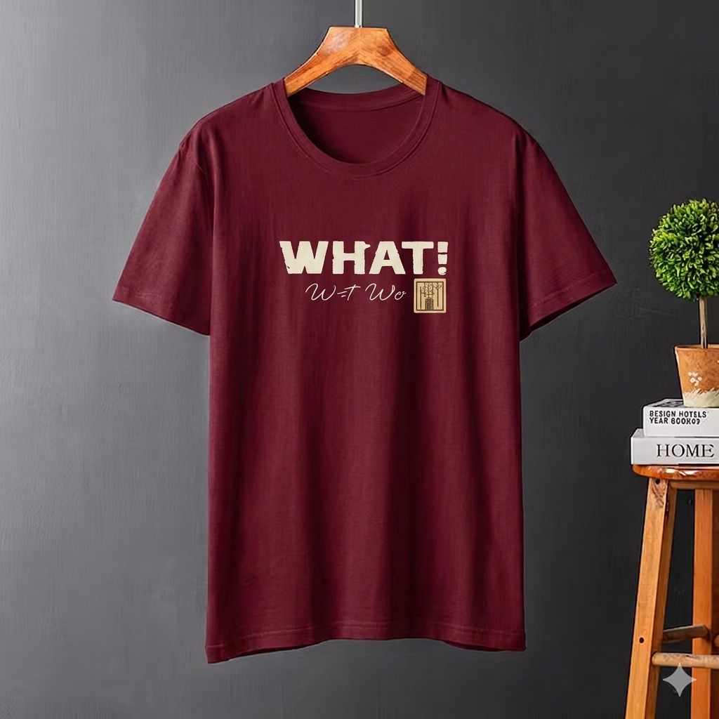 Burgundy Printed T-Shirt (NE11)