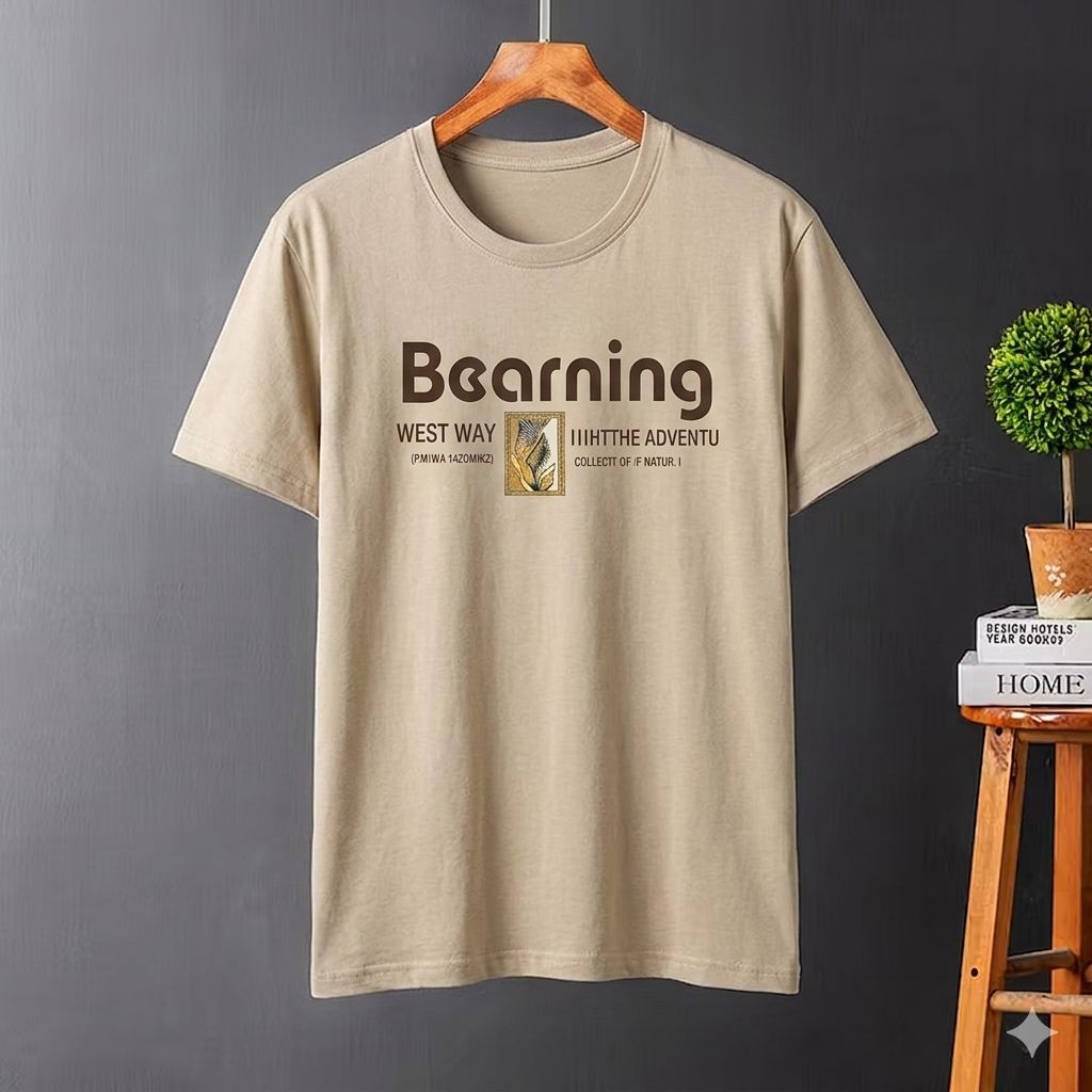 Beige Printed T-Shirt (BG10)