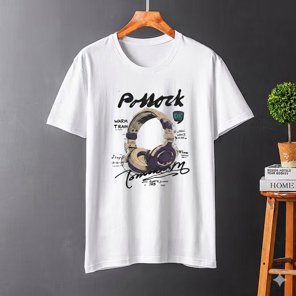 White Printed T-Shirt (WI5)