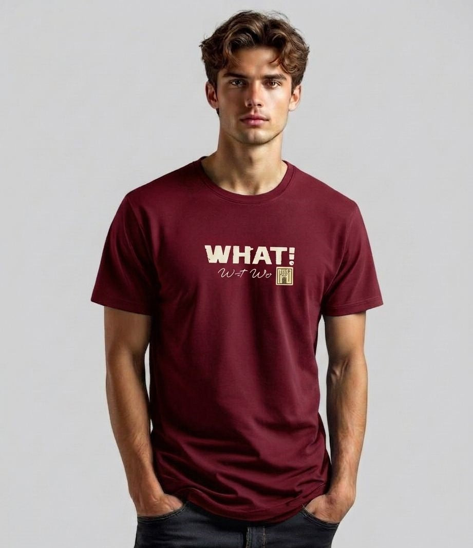 Burgundy Printed T-Shirt (NE11)