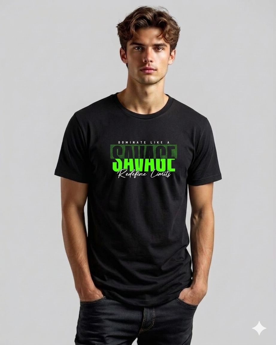 Black Printed T-Shirt (B1)