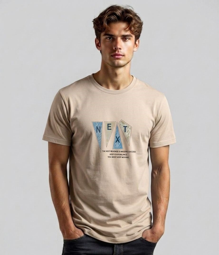 Beige Printed T-Shirt (BG9)